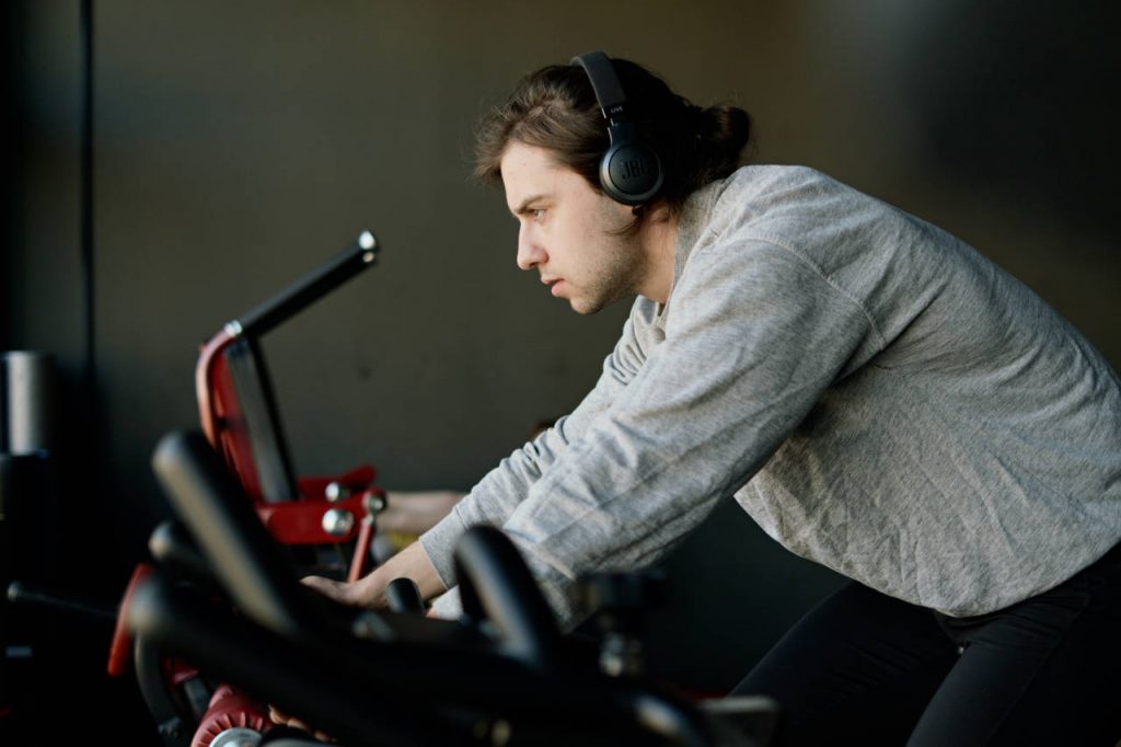 Vélo d'appartement : entrainement