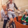 Vélo cargo électrique - enfant