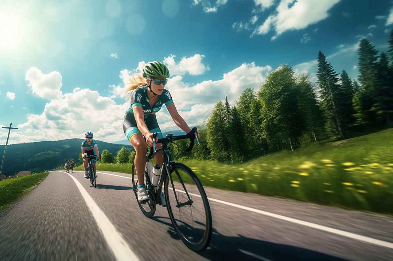 Cycliste chaleur été