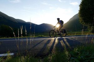 Balade sportive à vélo électrique